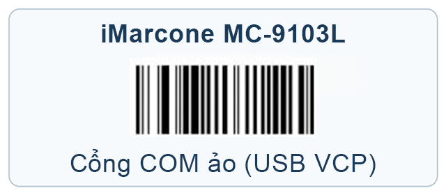 Mã cấu hình USB VCP cho iMarcone MC-9103L